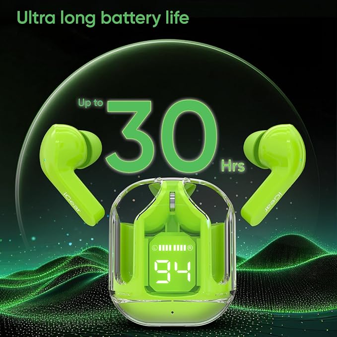 Transparent Wireless Bluetooth Earbuds @ ₹299 Only