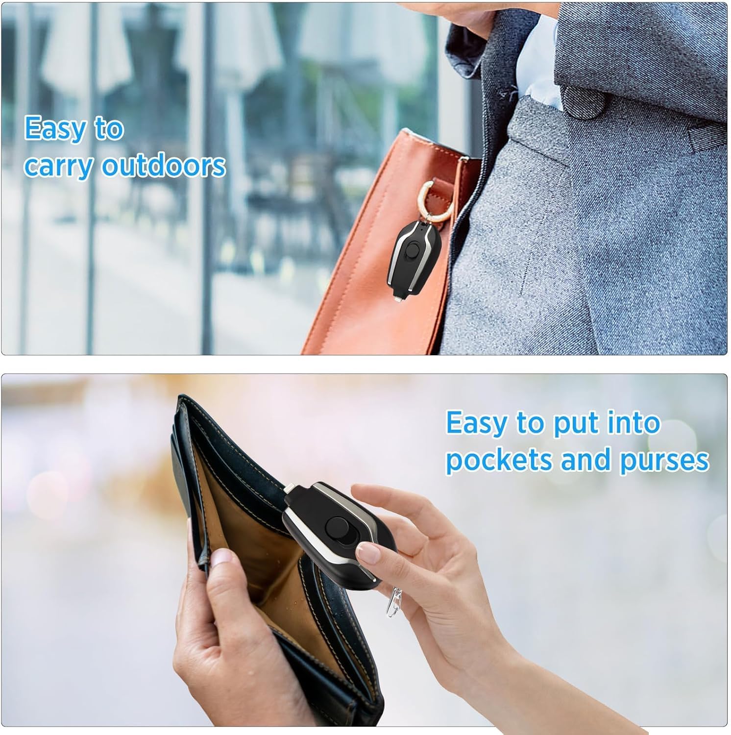 🔑⚡ Mini Keychain Power Bank 1500mAh 🔋 | Pocket-Friendly Fast Charger 📱 | Type-C & iOS Ready ✨