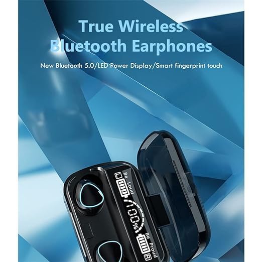 M10 Active Noise Cancelling Bluetooth Earbuds with Charging Case & Touch Controls