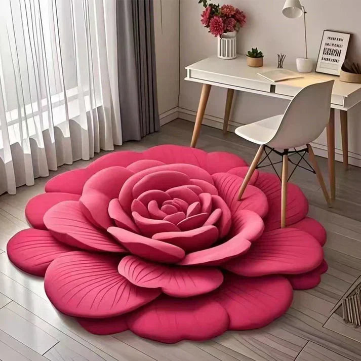 Floral Plush Diatomaceous Earth Floor Mat