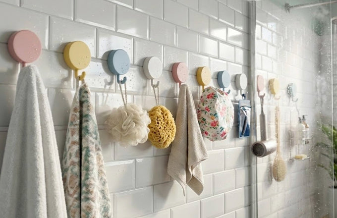 Self-Adhesive Sticky Wall Hooks (10 Pcs)