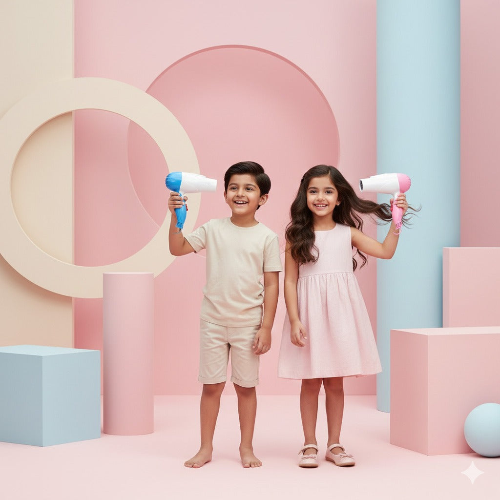 Hair Dryer, 1000 Watts, Compact, Lightweight, Portable, Multiple Heat And Speed Settings, Cool Shot Button, Folding Handle