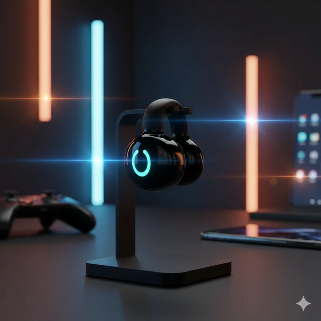 Bone Conduction Bluetooth Earphone - Single Ear Clip-On Stereo Design