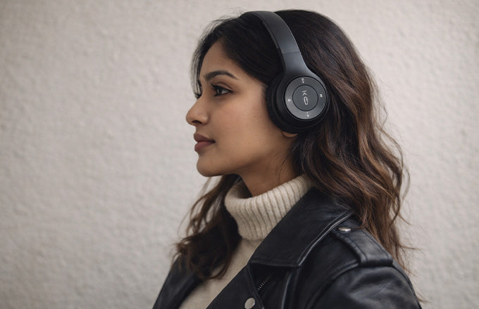 P47 Dual-Mode Wireless & Wired Over-Ear Headphones with Mic